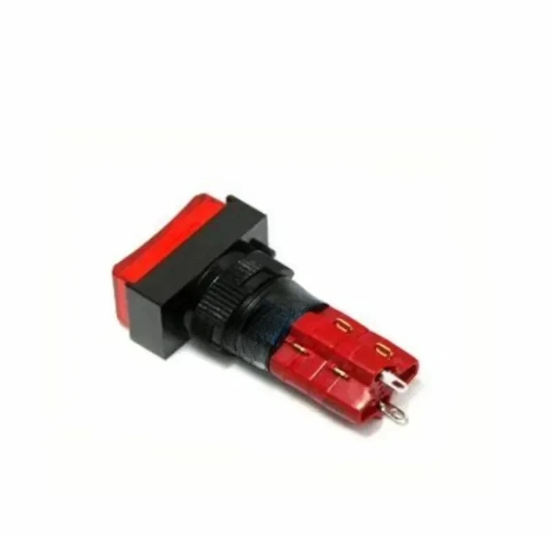 

D16LMT1-2AB D16LAT1-2AB 6-Pin Rectangular Push Button Switch Momentary Self-Locking Reset