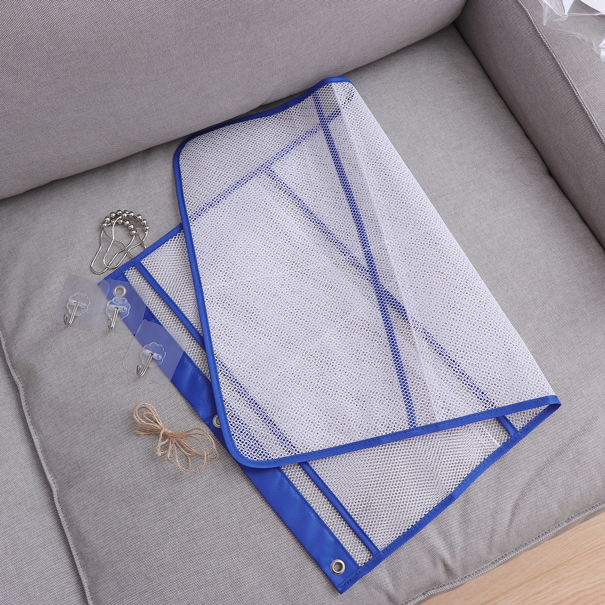 

Hanging Storage Mesh Organizer Bathroom Door Hanging Bag Shower Essentials Holder Closet Pantry Laundry Room Clear Mesh