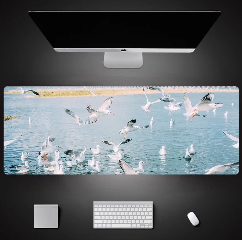 

Natural Rubber Sunset Sky Landscape Street Dusk Waterproof Mouse Pad Super Large Laptop Keyboard Desk Pad Student Customization