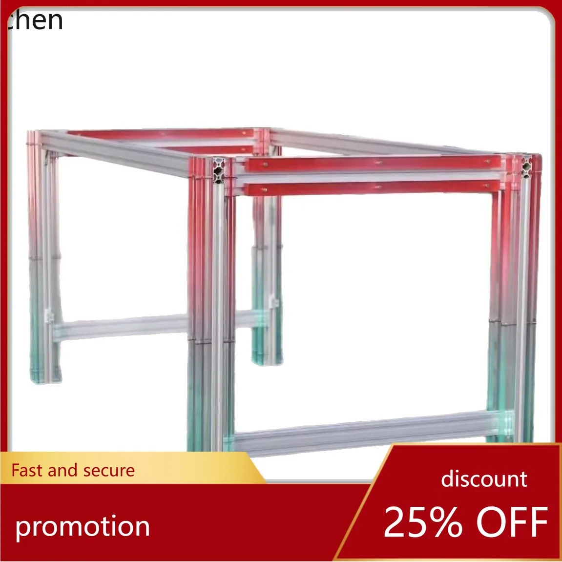 CZ Aluminum Profile Acrylic Table Legs Colorful Table Feet Office Desk Legs Book Desk Dining Table
