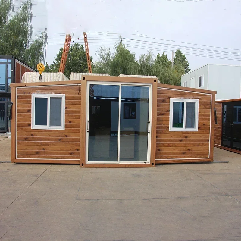 20ft Prefab Expandable Folding House Easy Assemble 40 Foot Slide Out Extendable Home House With 2 Bedrooms