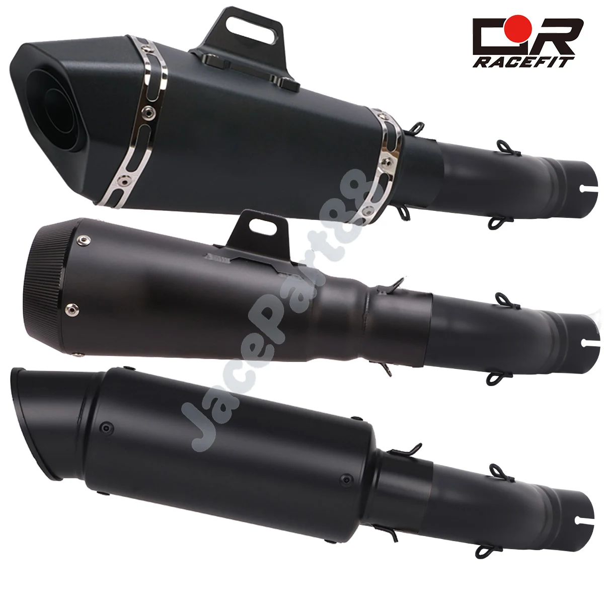 

Motorcycle Exhaust Link Pipe Middle Escape Black Slip on MufflerFor Triumph Speed 400 Scrambler 400 X 2024 2025