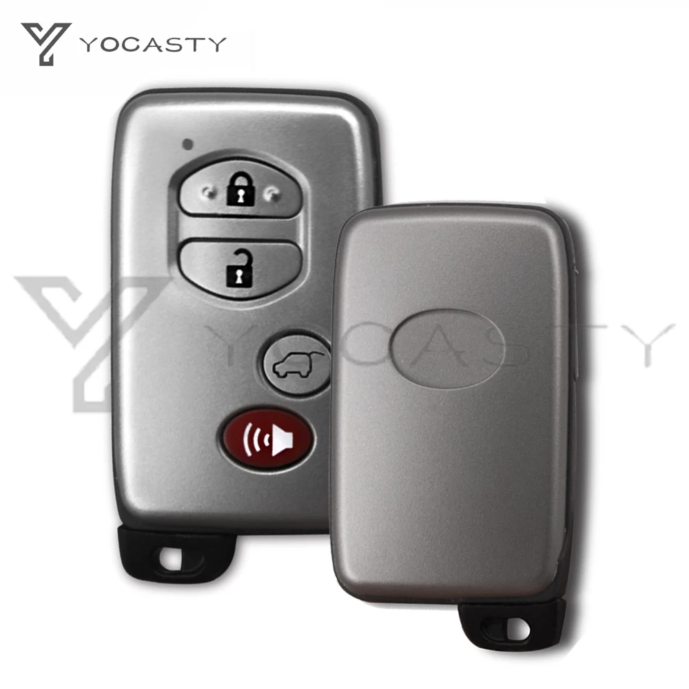 YOCASTY 4 Buttons 433MHz A433 Board Number ID74-WD04 Chip Sliver Smart Key With KeylessGo Keyless Entry For Toyota