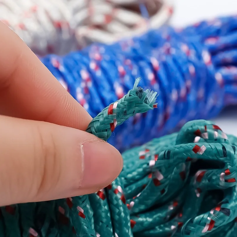 10m Clotheslines Nylon Rope Strong Windproof Laundry Hanger Rack Washing Dryer Rope Line Outdoor Travel Home Garden Supplies