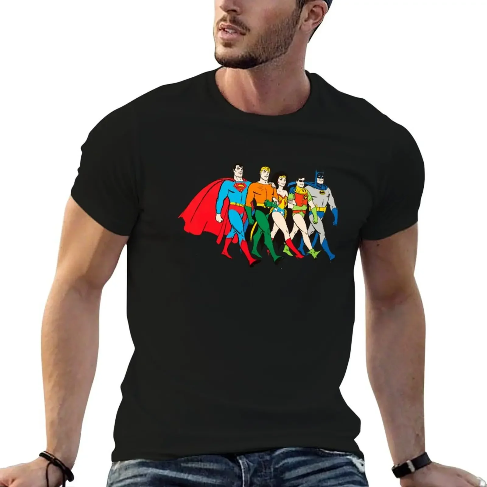 Super Friends T-Shirt oversize t-shirts man blue archive heavy weight t shirts for men