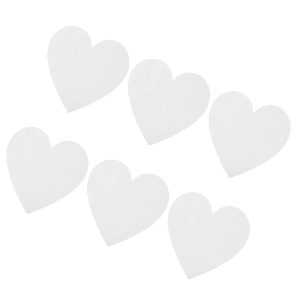 

6 Pcs Oil Painting Board Drawing Boards for Artists Convenient Heart-shaped Wood Blank Students