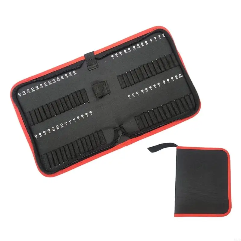 A6HD Túi khóa khóa kéo chuyên nghiệp cho các bit tuốc nơ vít và túi lưu trữ bit bit