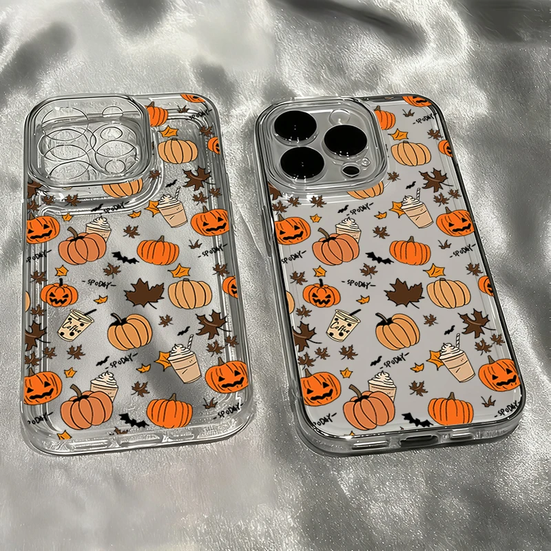 Für iPhone 18 17 Pro Max 16 15 14 13 12 11 Hülle Herbstblätter Kürbis Handyhülle Für iPhone Air XS Max XR X 7 8 Plus 17e Fundas