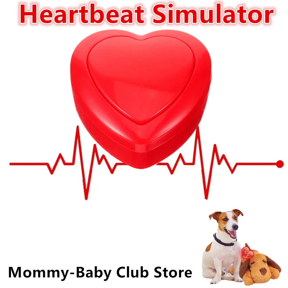 Heartbeat Pet Toy Heartbeat Simulator Small Simulator Pet Dog Simulation Kids Bunny for Animals Sounding Movement Shock Pet Doll