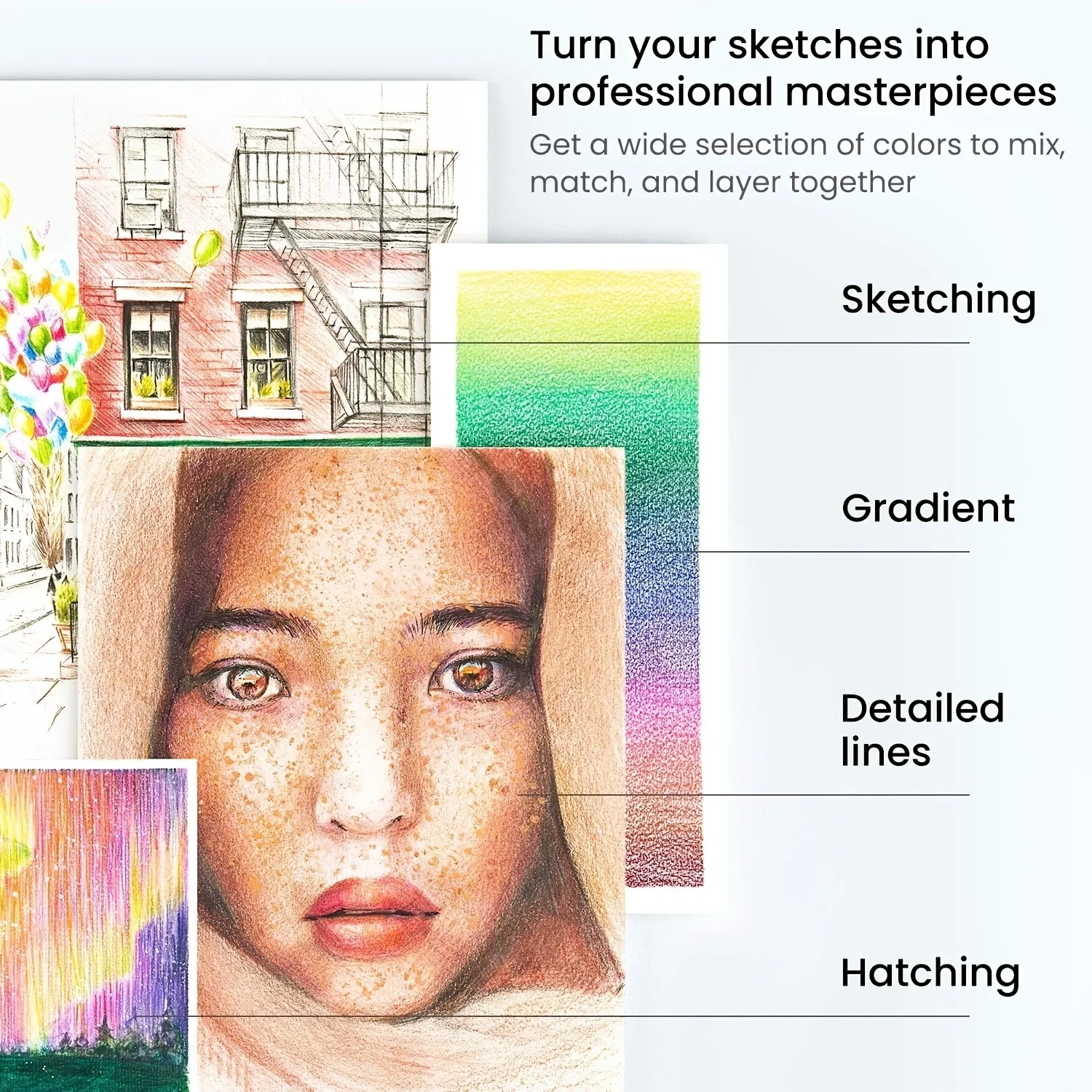 72 Metallic Colouring Pencils, Colouring Pencils for Colouring Pencils Set for Glitter Pencils Wooden Pencil for Artists Drawing