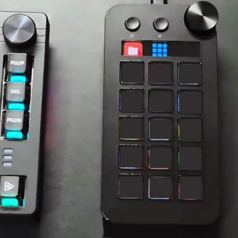 

For StreamDeck Visual Keyboards LCD Button 15 Key Live Content Creation Controller Customs Button for Win 634A B-ABVP