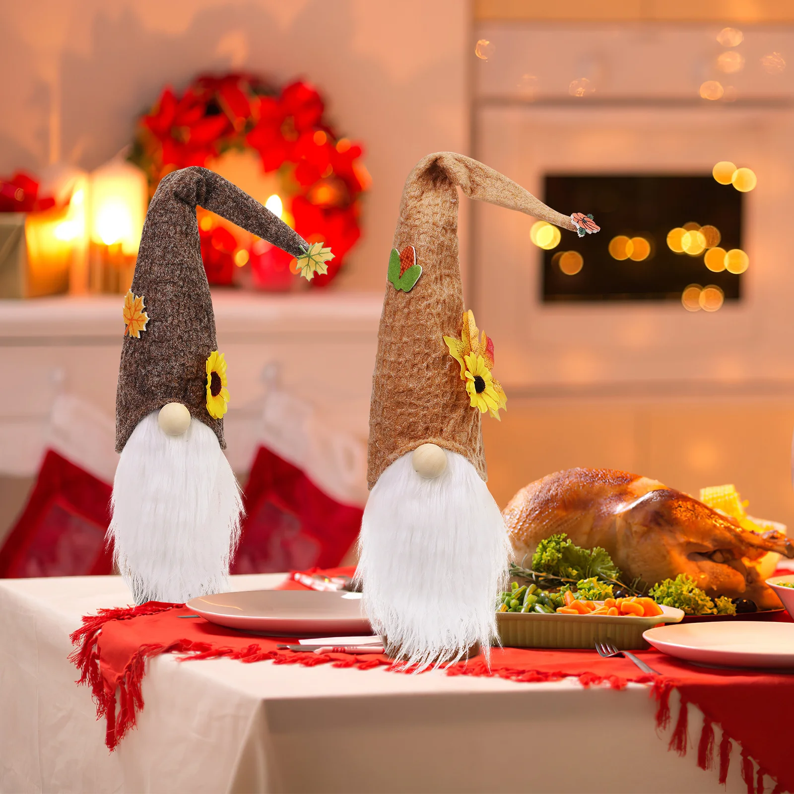 

Fall Gnome Wine Bottle Cover Gnomes Covers Topper for Bottles Toppers Decorative