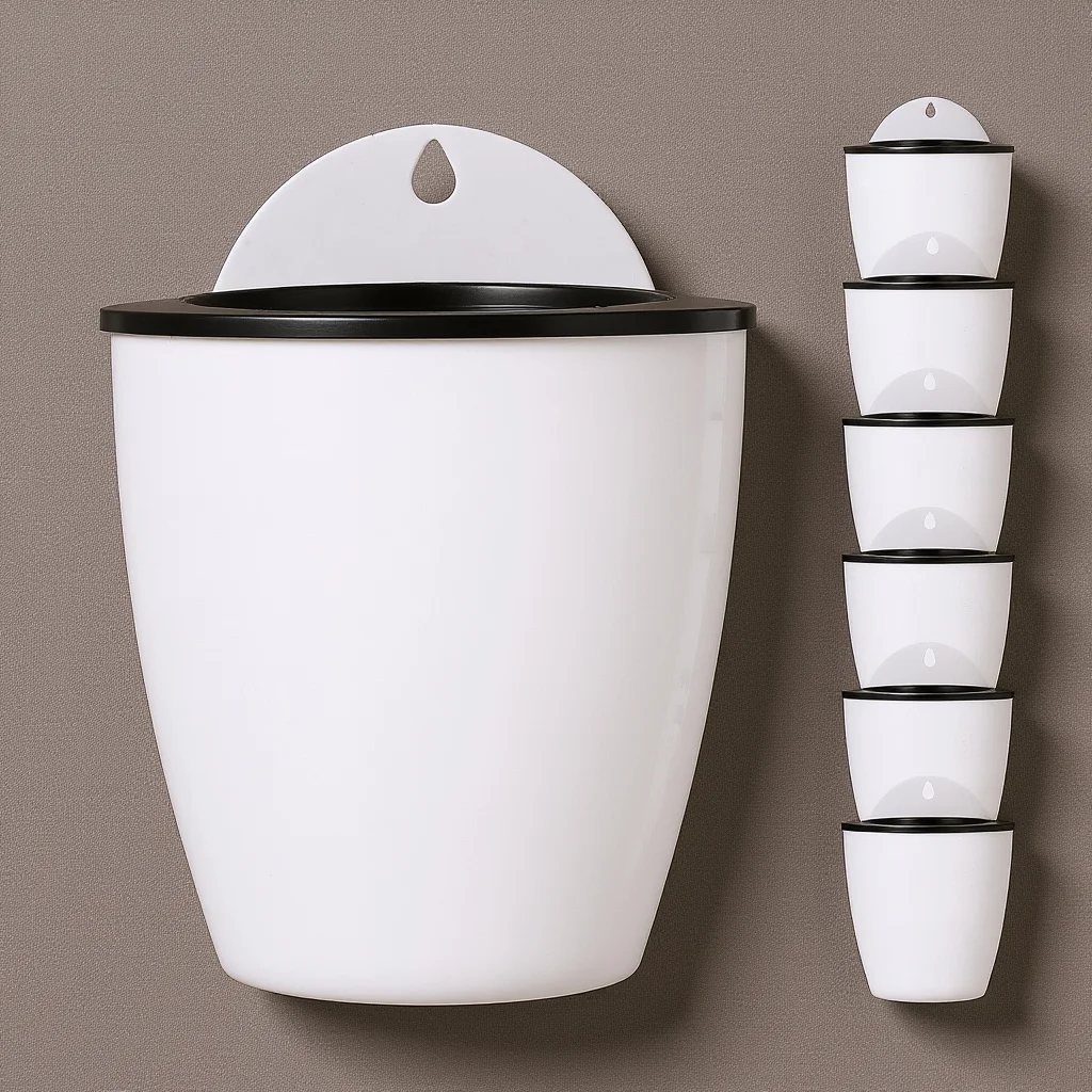 

7Pcs Wall Hanging Flower Pots Self Watering Planters Indoor Outdoor Plant Containers Succulents Tropical Flowers