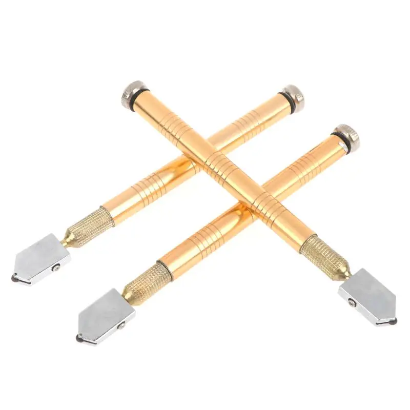 Ergonomic Metal Handle Glass Cutter Diamond Tip 1/2/3Pcs Sharp Cutting Tool for Stained Glass Tile Mirror DIY Projects