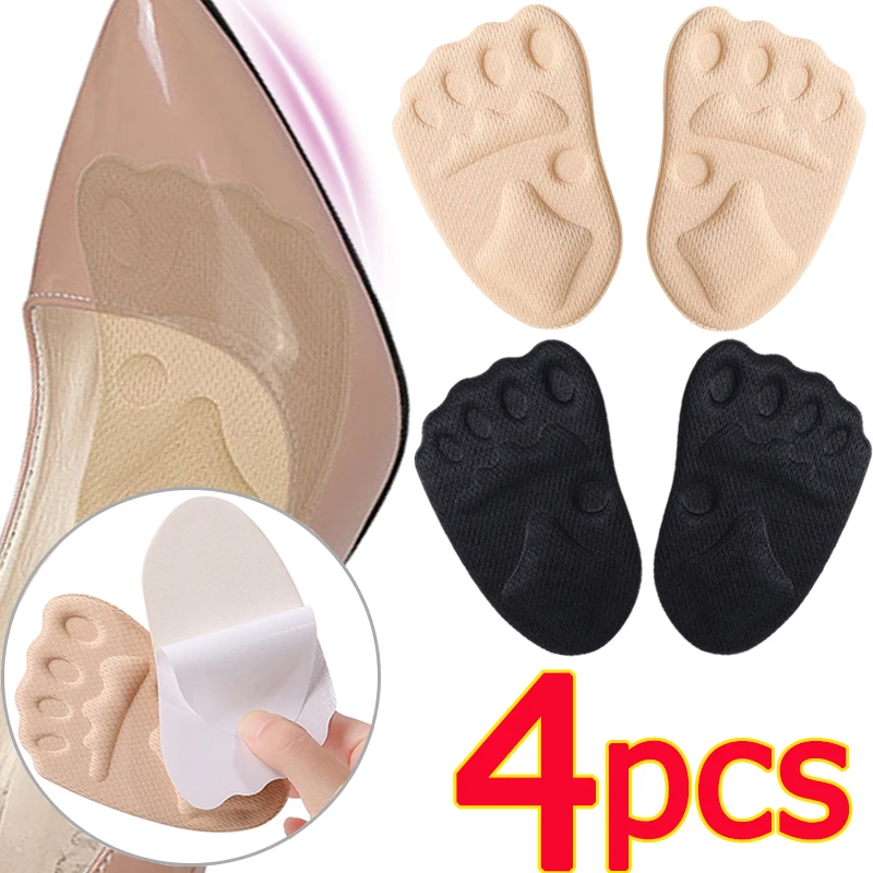 Half Insoles for Shoes Inserts Forefoot Insert Non-slip Sole Cushion Reduce Shoe Size Filler High Heels Pain Relief Shoe Pads