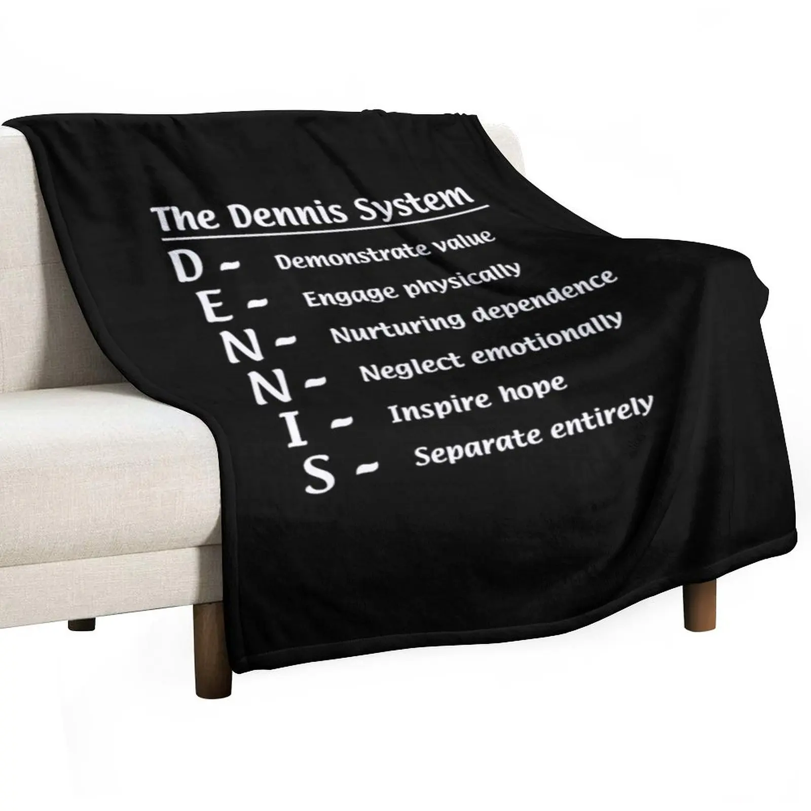 The Dennis System Throw Blanket Vintage Sofa Blankets