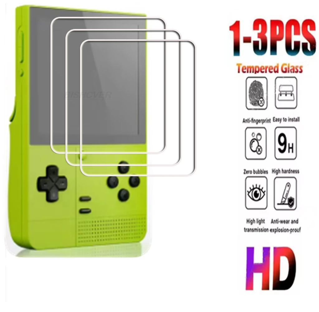1-3 قطعة من الزجاج المقسى عالي الدقة 9H لجهاز Retroid Pocket Classic مقاس 3.92 بوصة، غطاء حماية للشاشة لجهاز ألعاب PocketClassic