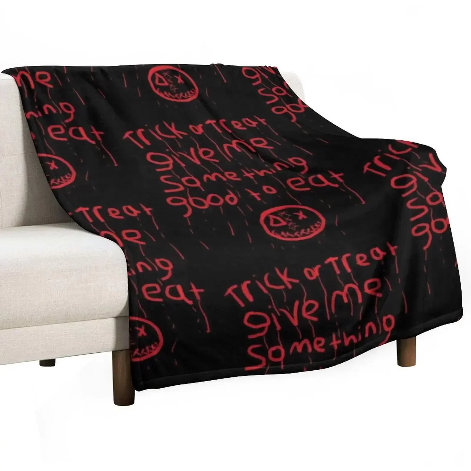 

trick r treat sam bloody writing Throw Blanket Soft Warm Blanket Gift for Grandparents