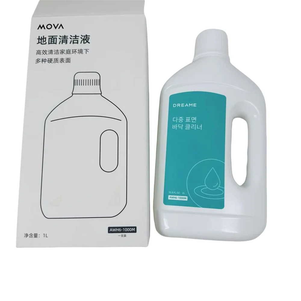 قطع غيار المكنسة الكهربائية Dreame الأصلية، سائل التنظيف لـ Dreame W10 / W10 Pro / H11 / H11 Max، ملحقات التنظيف (1 لتر)