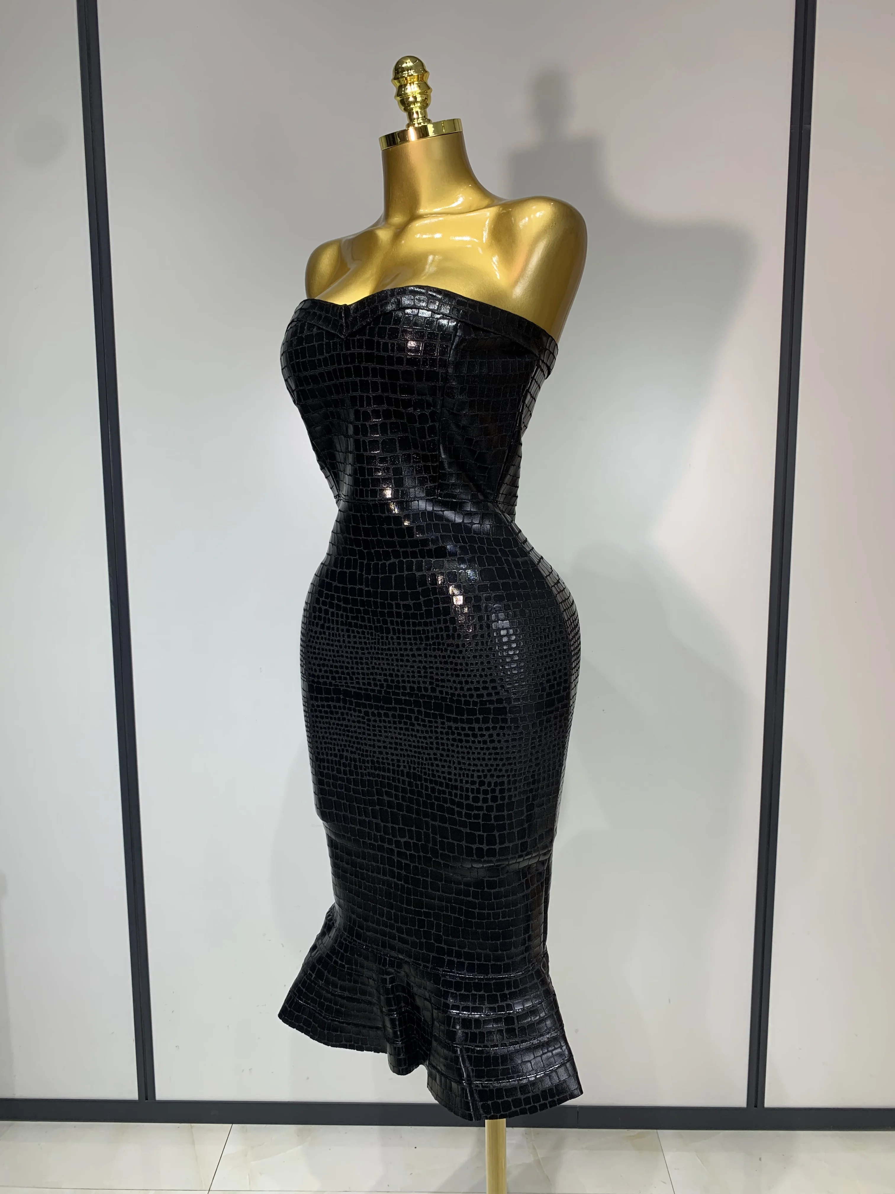 Women Sexy Strapless Backless Black Bodycon Bandage Dresses Luxury Birthday  Celebrity Elegant Knitted Evening Party Club Dress - AliExpress