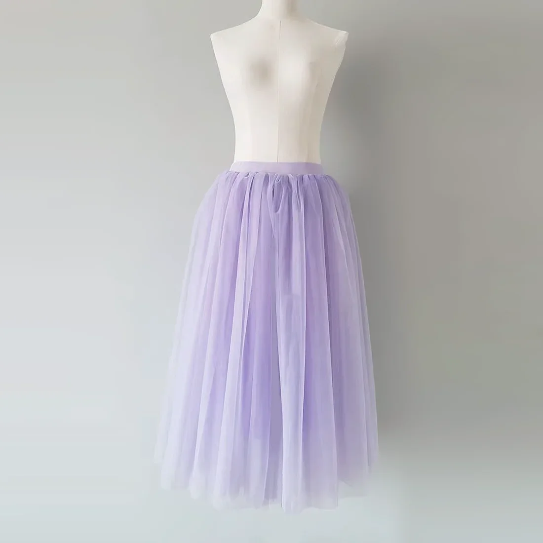 Adults Ballerina Professional Ballet Violet Purple Mesh Long Tutu Elastic Waist Tulle Ball Skirt Tutus Wholesale