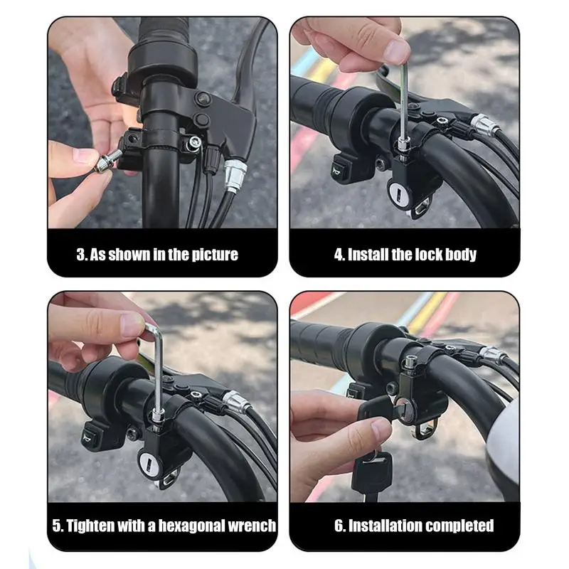 Cerradura para cubierta de cabeza de motocicleta, cerraduras y accesorios para motocicleta, cubierta antirrobo para cabeza, cerradura de seguridad compacta para motocicleta