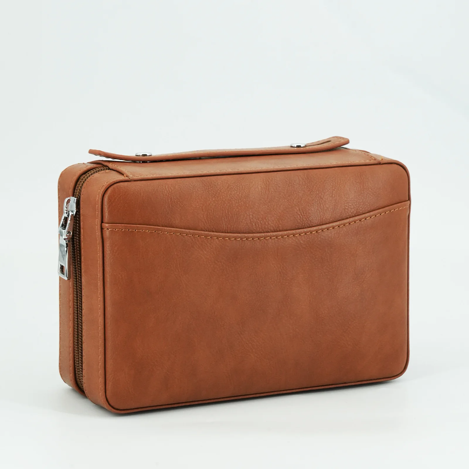 

Cigar Humidor Box for 7 Cigars,Travel Cigar Case with Hygrometer,Cedar wood Tray,Portable Humidifier Christmas&Father's Day Gift