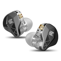 KZ EDXS Metal Wired Earphones Bass Earbuds In Ear Monitor Headphones HiFi Music Sport Noise Cancelling Headset With Microphone