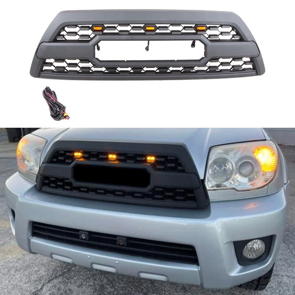 

Abs Racing Grills For Toyota 4Runner 2006 2007 2008 2009 Front Grill Bumper Mask Cover Auto Grille Exterior Accessories