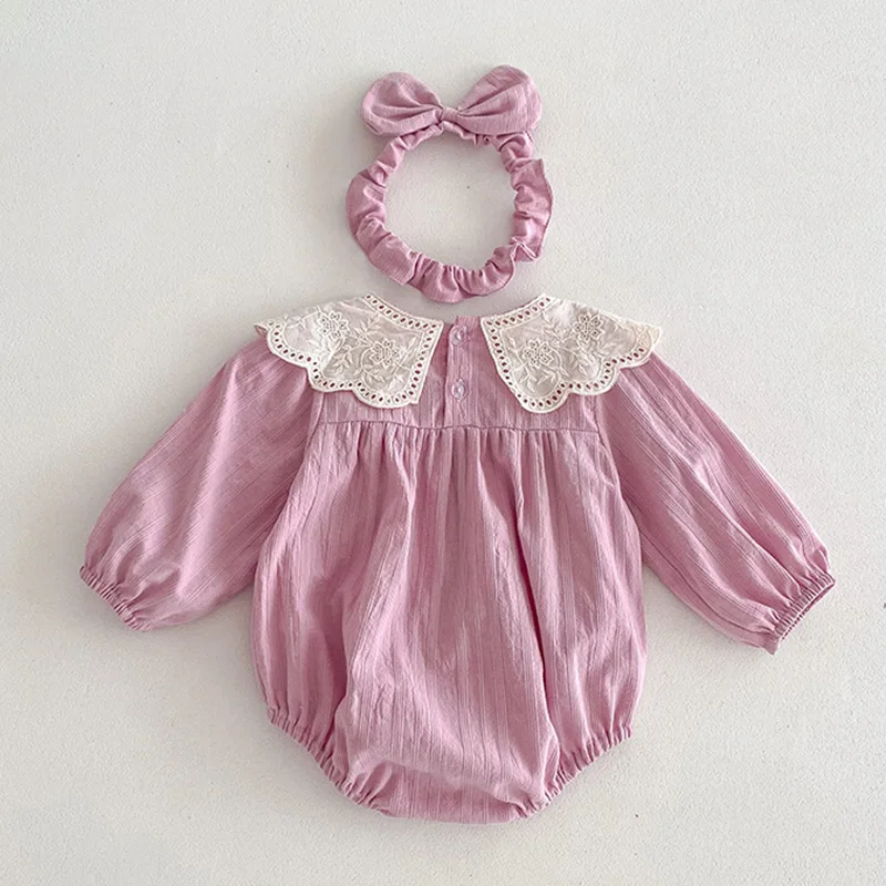 2024 New Autumn 1-5Yrs Girl Party Dress Baby Girl Romper Long Sleeved Cotton Splicing Kids Princess Dresses Sister Clothes