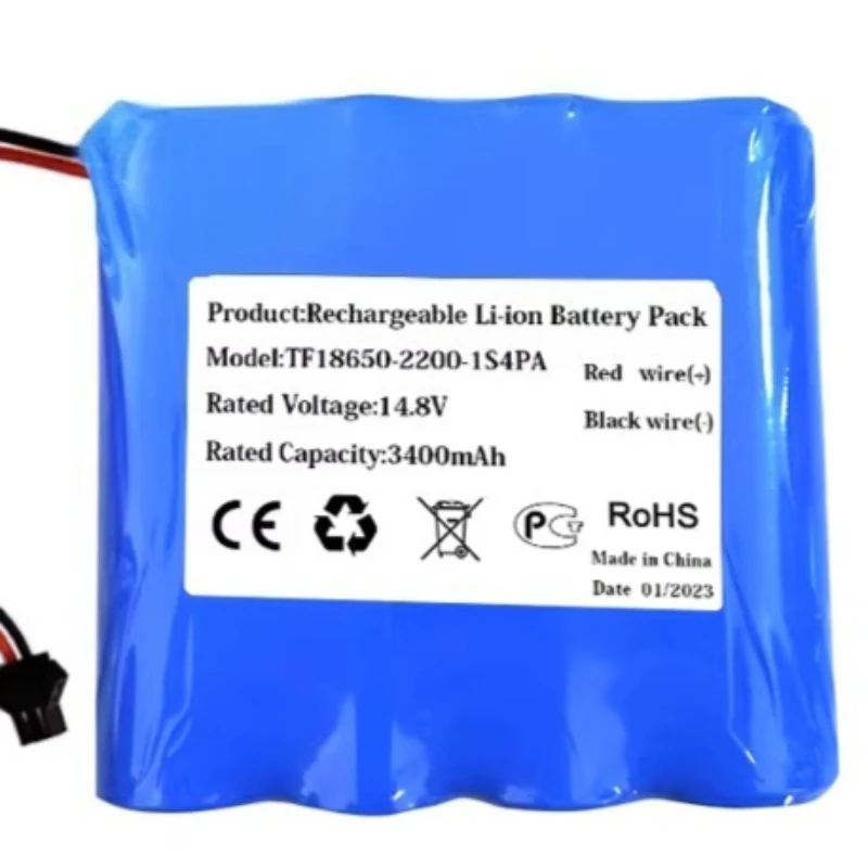 3400mAh 2600mAh 14.8V 4S1P Rechargeable Lithium Battery Pack Suitable for KADA KD6307 Monitor 18650