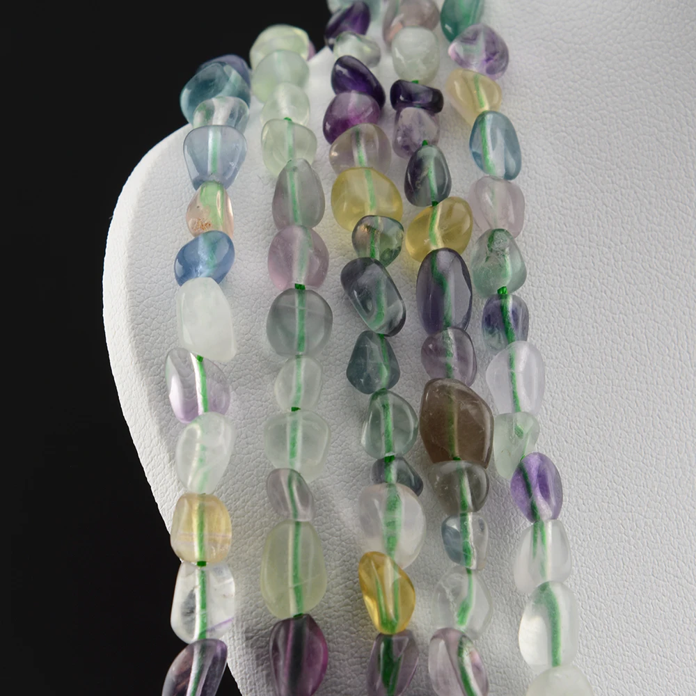 

Natrural Fluorite Irregular Nugget Beads Rought Size 5x6mm, DIY Bracelet/Necklace For Jewelry Making