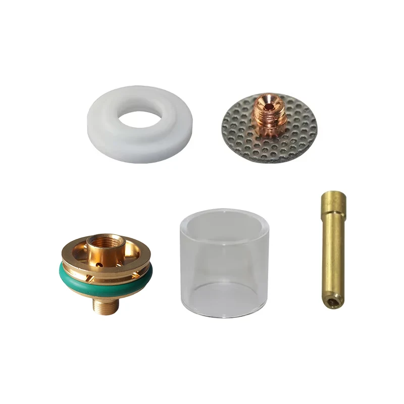 

5PCS TIG Welding Kit for WP-17/18/26 Gas Lens TIG Large Connector Welding Torch 5PCS Glass Cup Stubby Cup Collet Insulator
