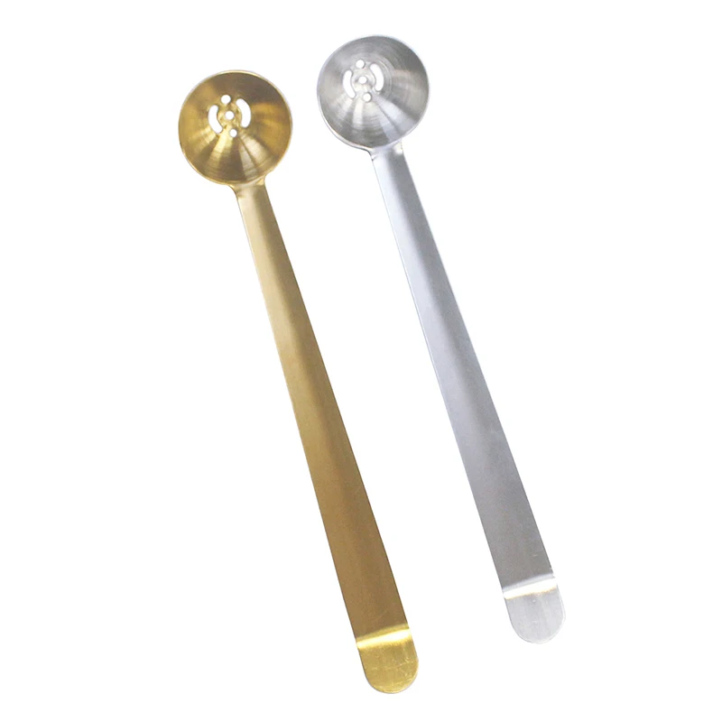 Stainless Steel Olive Spoon With Drain Hole Jam Slotted Spoon Jar Serving Tools Scoop Kitchen Tableware Cooking Utensils