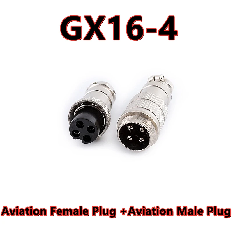 1set Aviation plug GX16-2/3/4/5/6/7/8 pole 16mm male connector GX16 2PIN 4PIN 6PIN 8PIN female socket connector plug socket