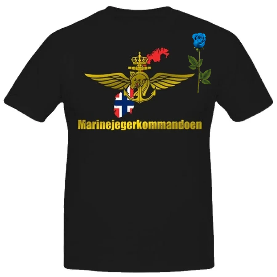 

Спецназ, разведливость, морская борьба, военная футболка M Jk, Норвегия, 1951 год, забавная футболка, хлопковая футболка с коротким рукавом и круглым вырезом