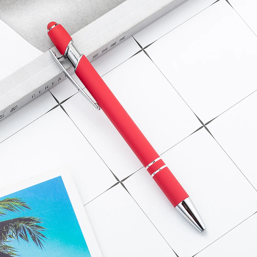 3/5Pcs Mehrfarbige Hohe Qualität Presse Stift Nette Metall Kugelschreiber Kapazitive Touch Schreibwaren Schule Bürobedarf – Detail 4