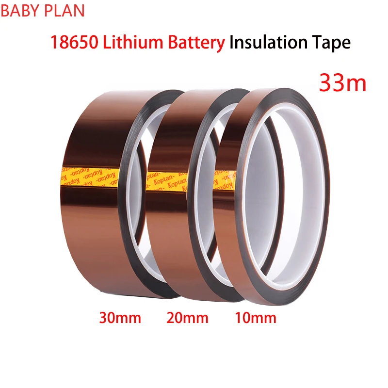 

High Temperature Tape 18650 Lithium Battery Insulation Isolation Tape Battery Fixed Polyimide Adhesive Insulating Adhesive Tape