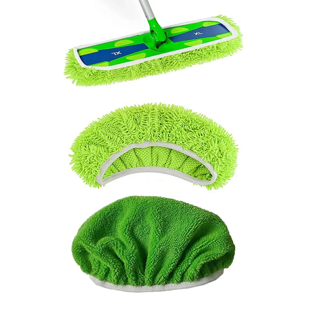 Home Supplies Repeatable Cleaning Use Useful Accessories Mop Cloth Kitchen Gadgets Green Bathroom Swiffer Flat Mop Scouring Pad