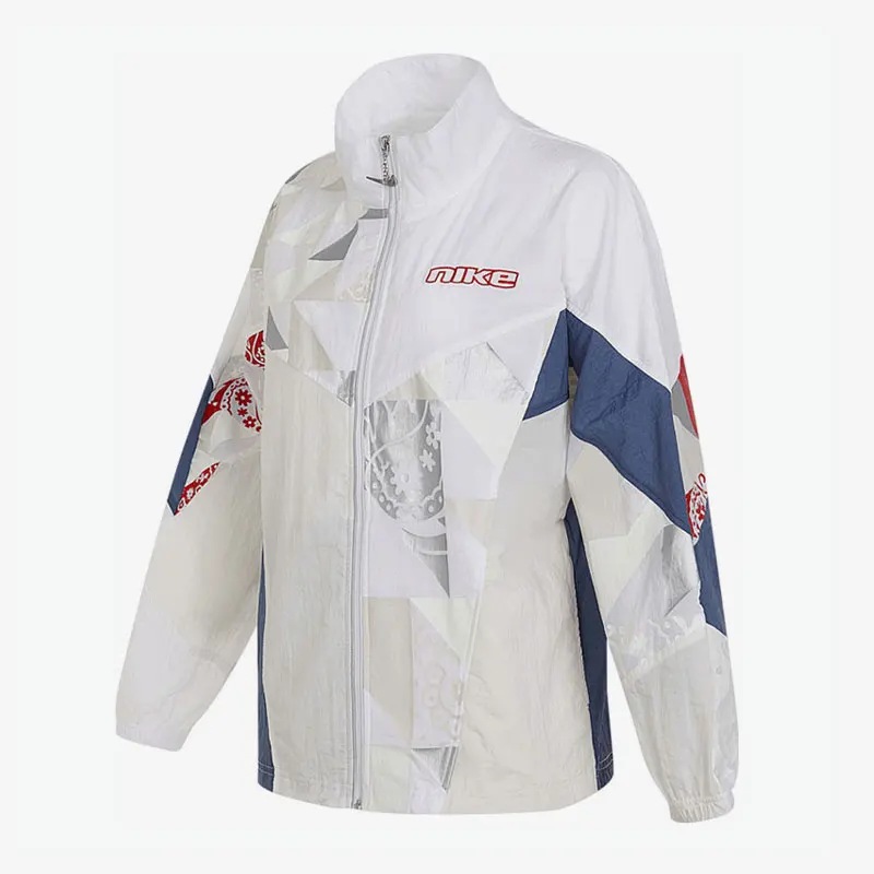 

Оригинальная женская спортивная куртка Nike New Release с буквенным принтом и воротником-стойкой FQ0369-030