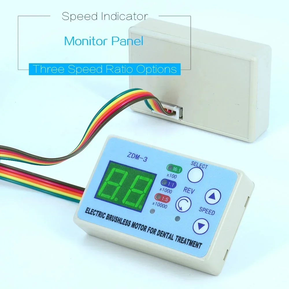 den tal unit spare parts clinic build-in type electrical micro motor for 1:5 speed increasing red ring fiber optical handpiece