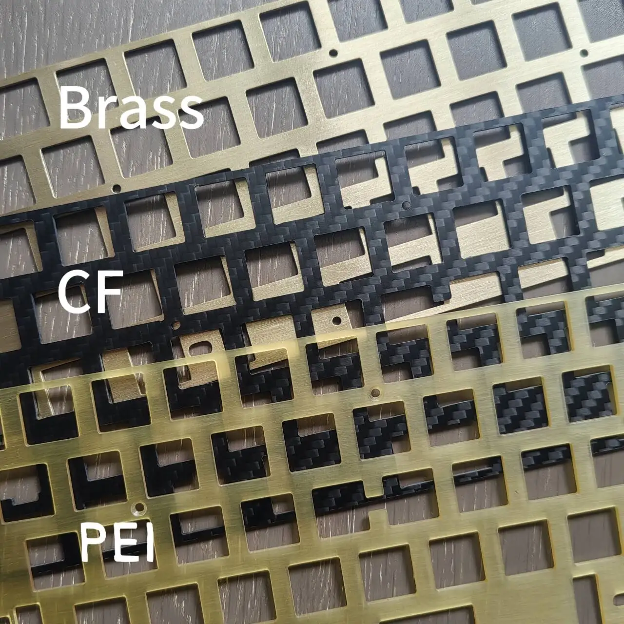 Galaxy80 mechanical Keyboard Plate FR4 Brass Aluminum CF PP POM  ( for Plate-mounted Stabilizer use )