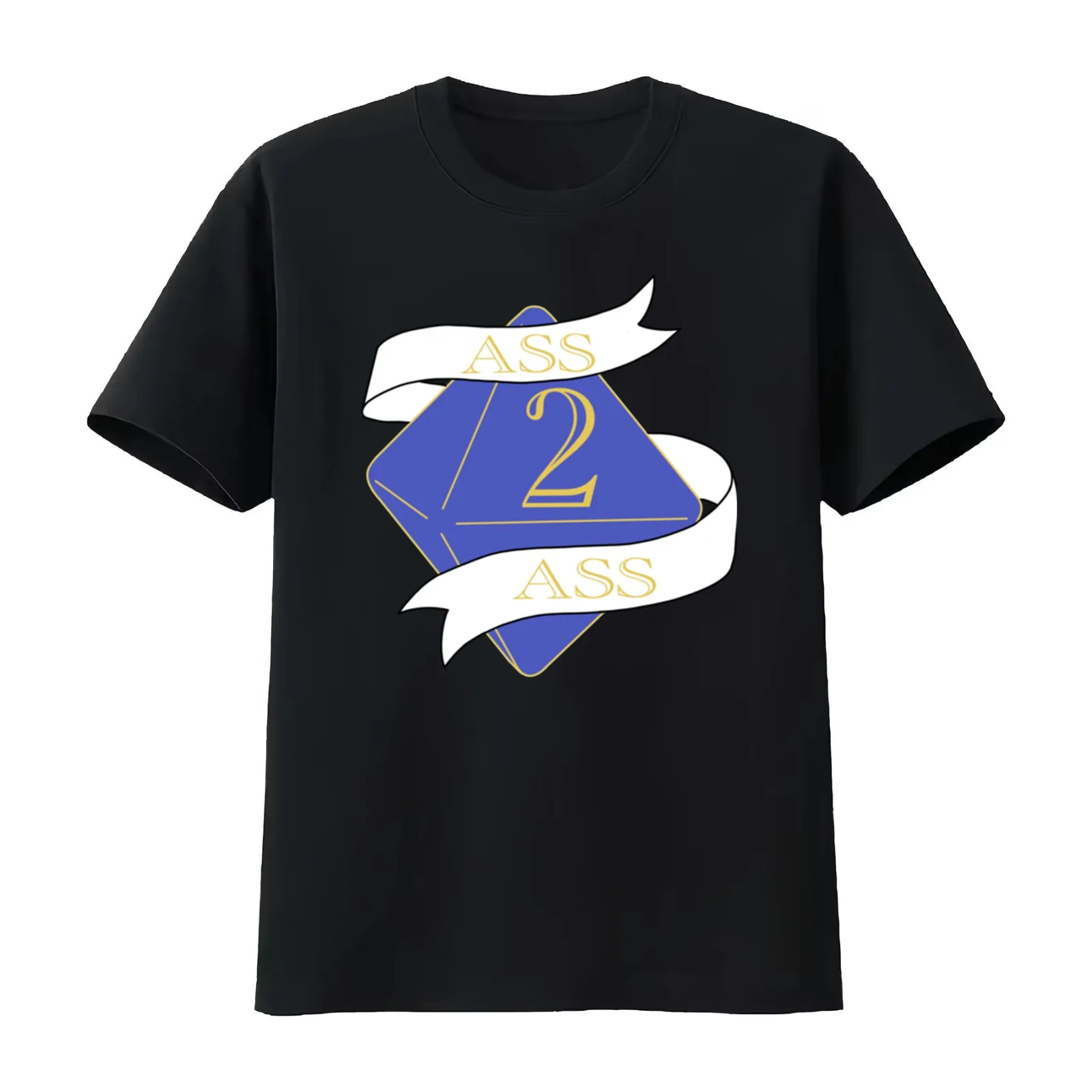 Two Pyramids Ass To Ass T-Shirt Summer Casual Cotton Tee Oversized Streetwear Tops Vintage Graphic Print Unisex Men Women