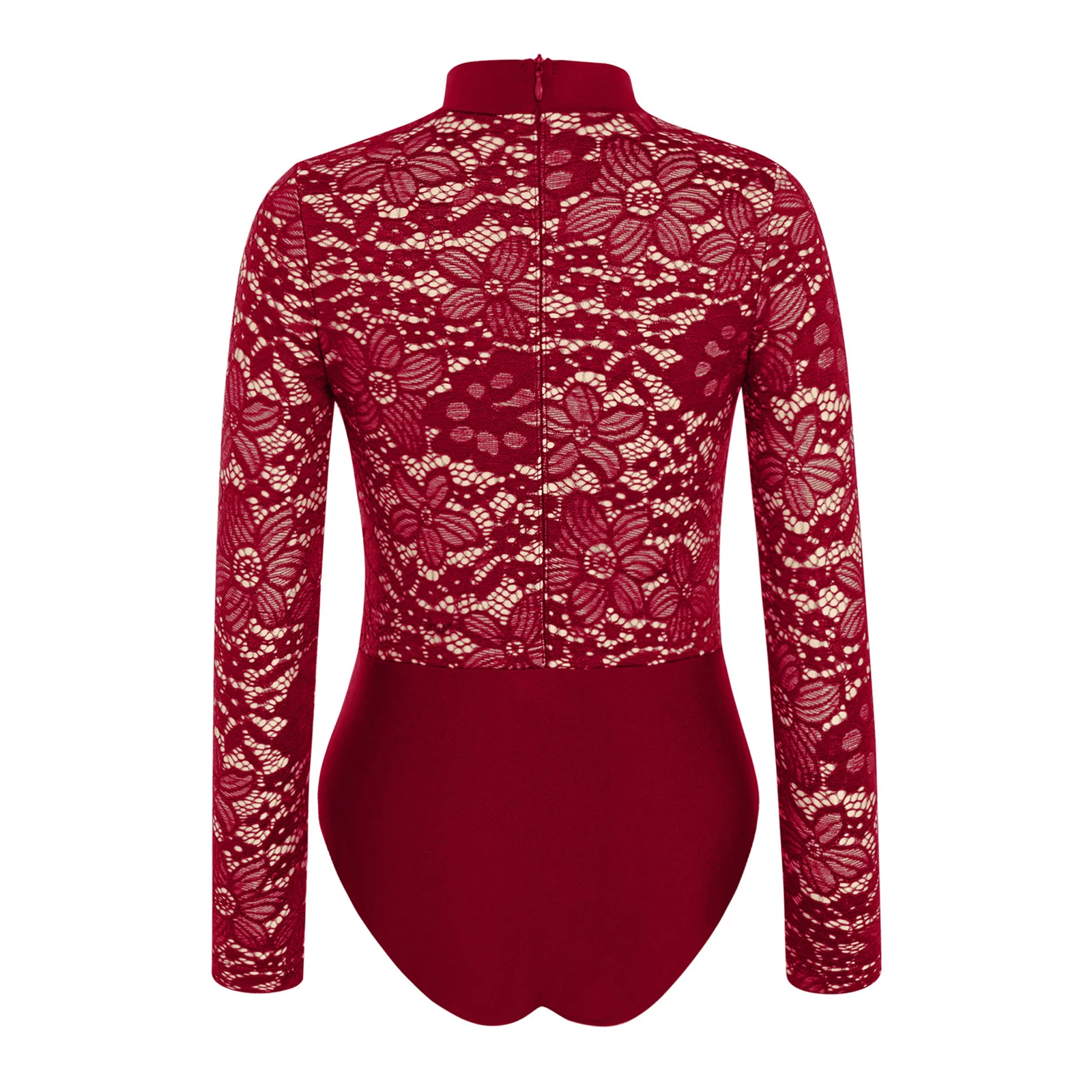 أطفال بنات الباليه الرقص الجمباز ثياب ارتداءها سحاب أكمام طويلة الدانتيل Bodice ارتداءها أداء راقصة الباليه ملابس الرقص