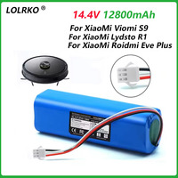100% Original For XiaoMi Viomi S9 Lydsto R1 Roidmi Eve Plus VXVC07-JG VXVC11 VXVC12 VXVC13 14.4V lithium battery 2P4S 12800mAh