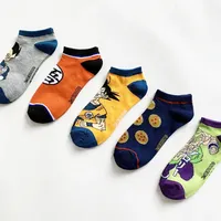 Dragon Ball Socks Anime Figure Son Goku Adult Short Ankle Low Tube Socks Soft Men Outwear Breathable Accessories Birthday Gifts