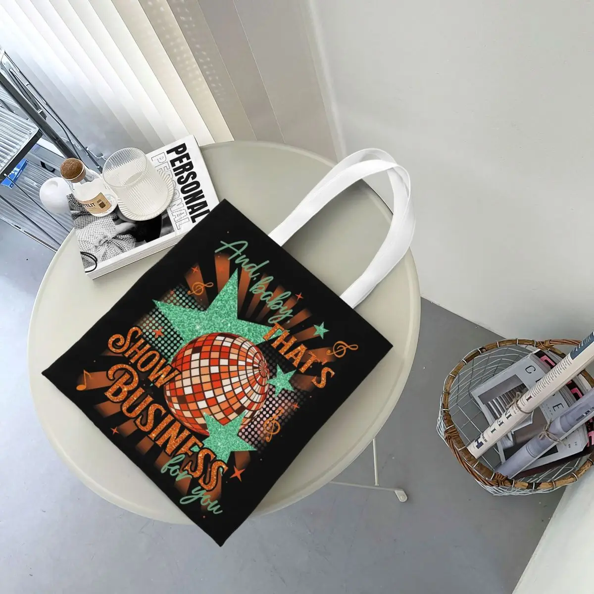 And Baby That's Showgirl Business For You حقيبة قماشية عصرية ذات سعة كبيرة للحقائب المدرسية للجنسين #4