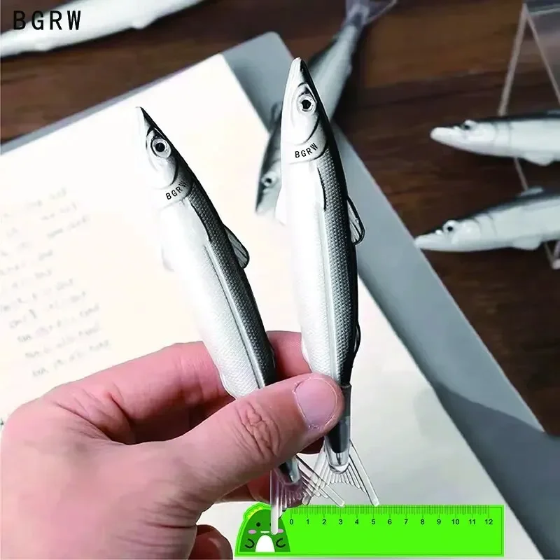 

2 шт., шариковая ручка с океанской рыбой, 0,5 мм, милые креативные забавные студенческие офисные канцелярские принадлежности, школьные принадлежности