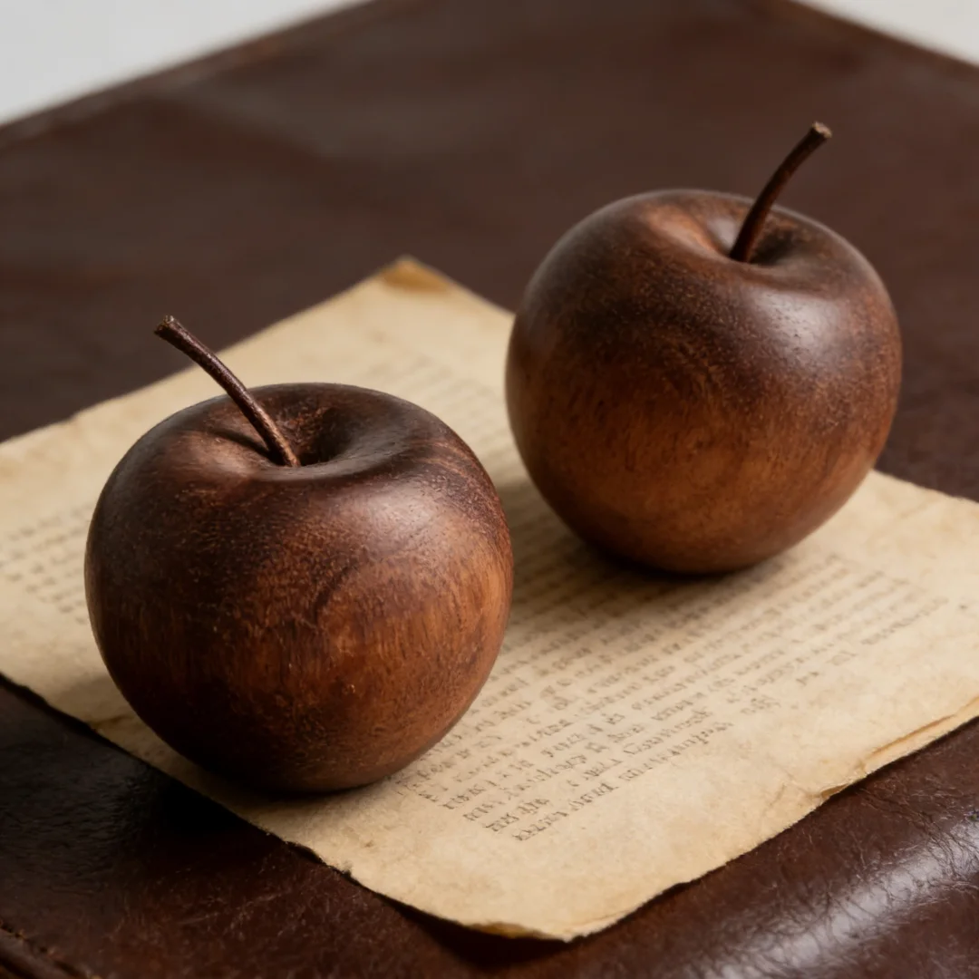 3pcs/2pcs/1pc Elegant Wooden Oil Diffuser - Xmas Apple Essential Oils Burners Decor for Car/Bedroom/Bathroom, Christmas Gifts
