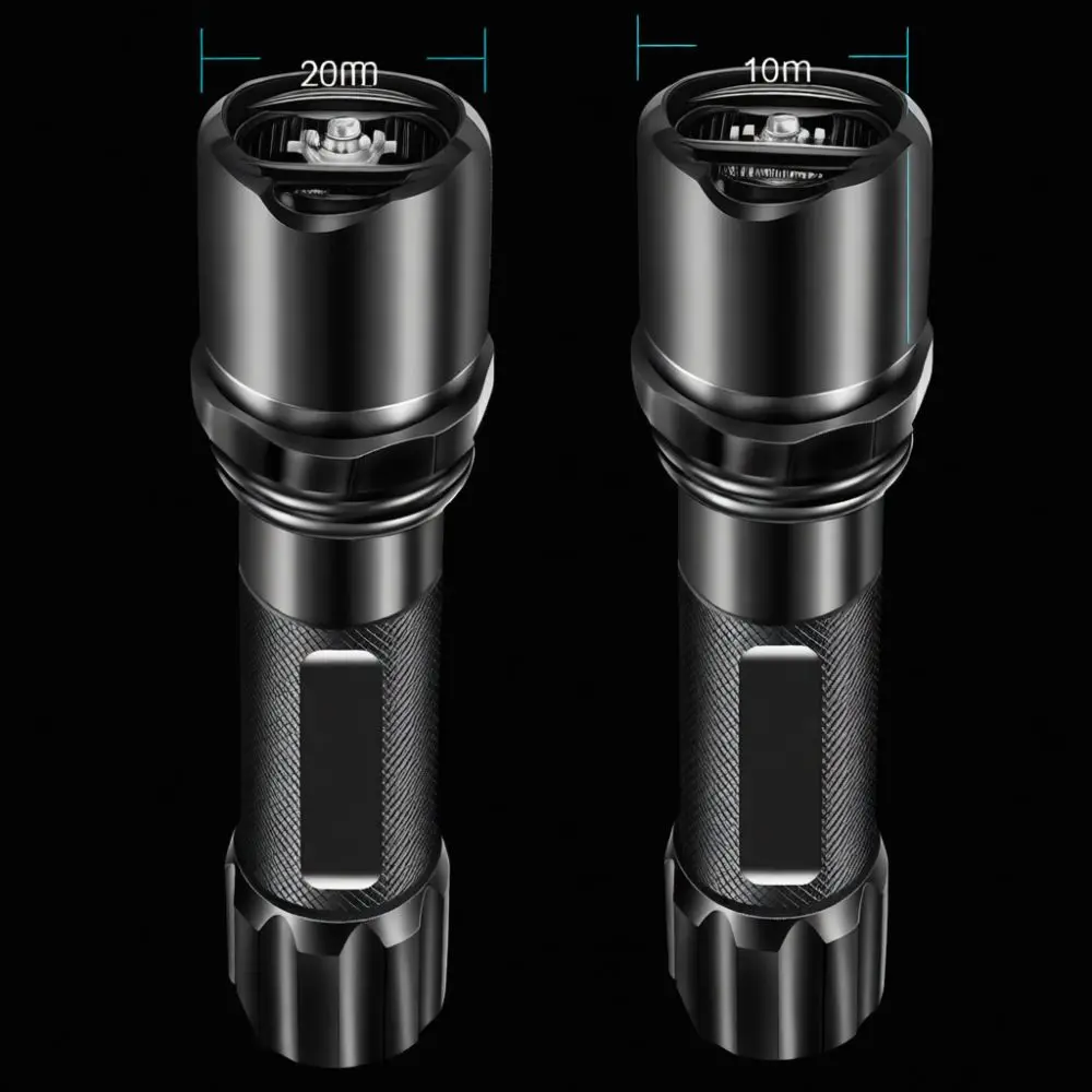 Powerful Led Flashlight Rechargeable Aluminum Torch Portable Outdoor Lighting Tool For Camping Hiking Emergency Tactical Search